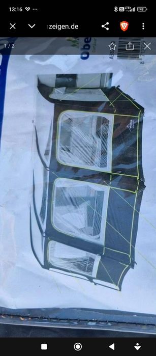 Stelaż do przedsionka  przyczepy kempingowej Obelink Baroness Window