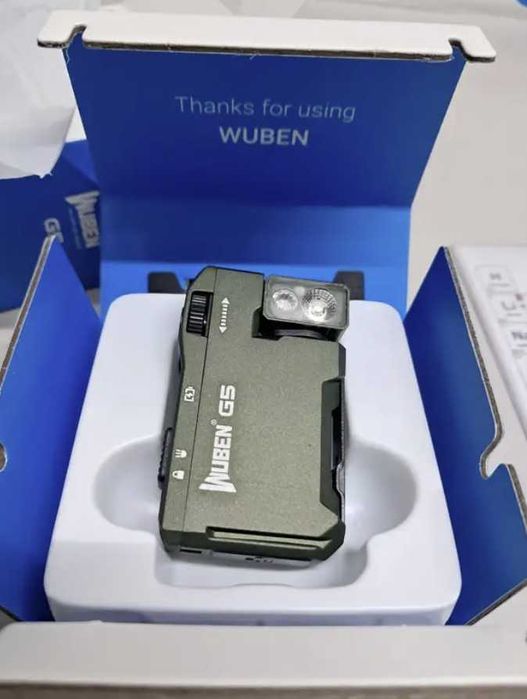 EDC ліхтарик WUBEN G5 400 люмен RGB Яскраве світло