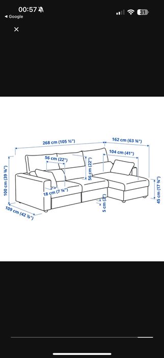 Sofá chaise longue