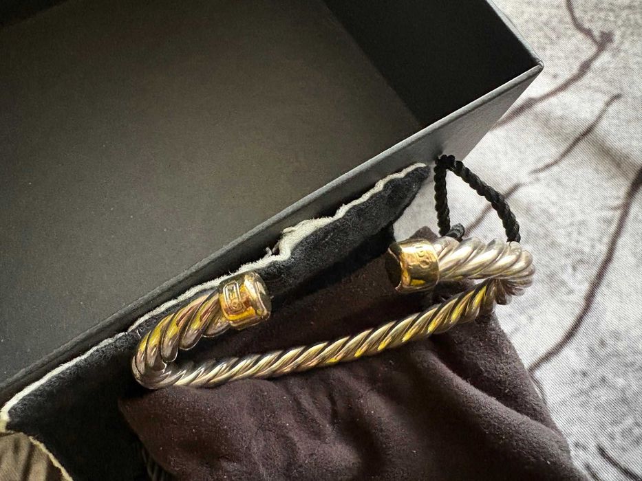 David Yurman Cable Cuff Bracelet. Piękna, męska bransoleta. Okazja!