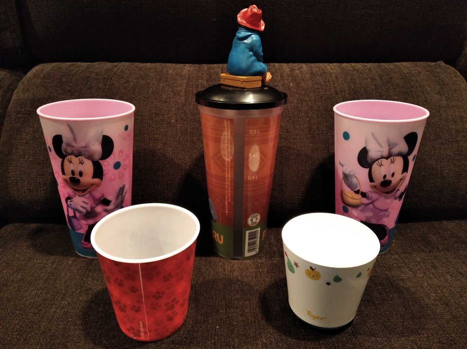 Copos Minnie, Paddington, Patrulha Pata