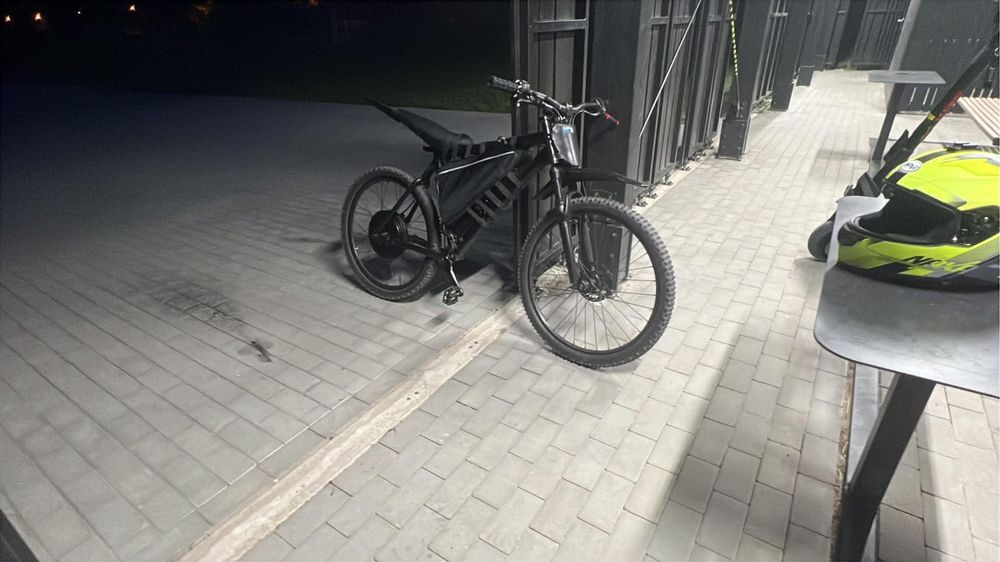 Rower po konwersji na elektryczny
