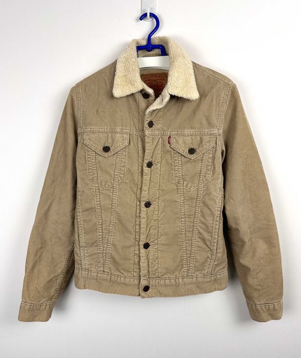Kurtka jeansowa LEVIS STRAUSS sherpa beżowa baranek r. S
