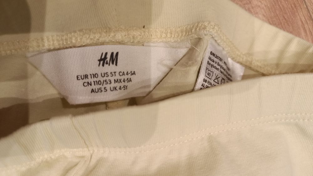 Legginsy pastelowe H&M r.110 nowe