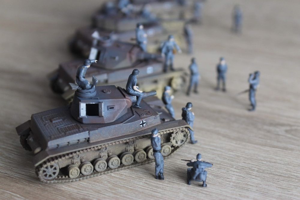Czołg  Panzerkampfwagen IV (PzKpfw IV) ausf B i G. Skala H0