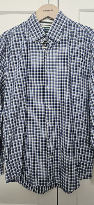 Browns & Brooklane koszula w kratę z długim rękawem r. XL 43/44