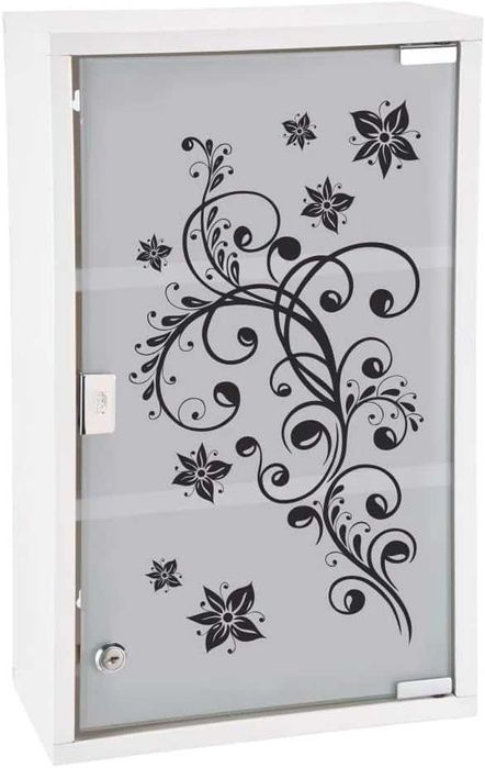 Nowa gablotka metalowa /szklane drzwiczki /szafka /witryna/półka !4075