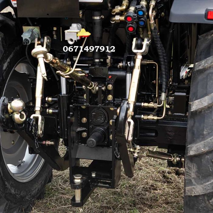 Трактор Скаут TE-504C A/C сірий, червоний, кондиціонер реверс Доставка