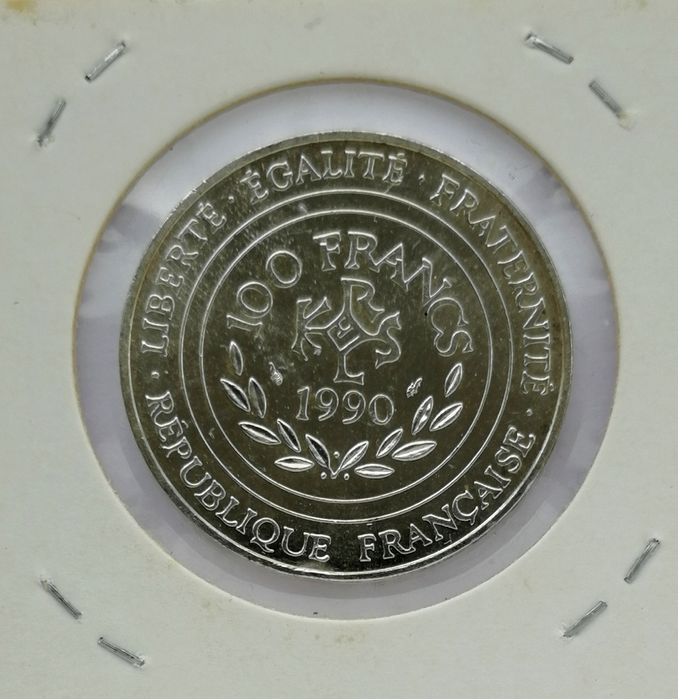 Moeda 100 Francos em Prata