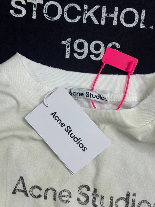 Без Предоплат‼️ Лонгслів ВІД БРЕНДУ Acne Studio Колір:Чорний / Блий