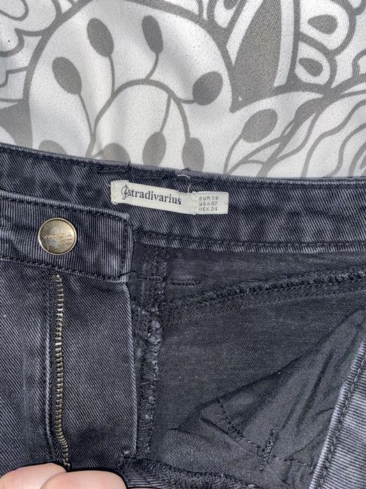 Spodnica stradivarius 34 jeans wiazana wysoki stan