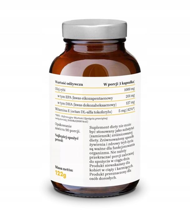 na zdrowie omega 3 1000mg epa dha z witaminą e serce mózg 90 kaps