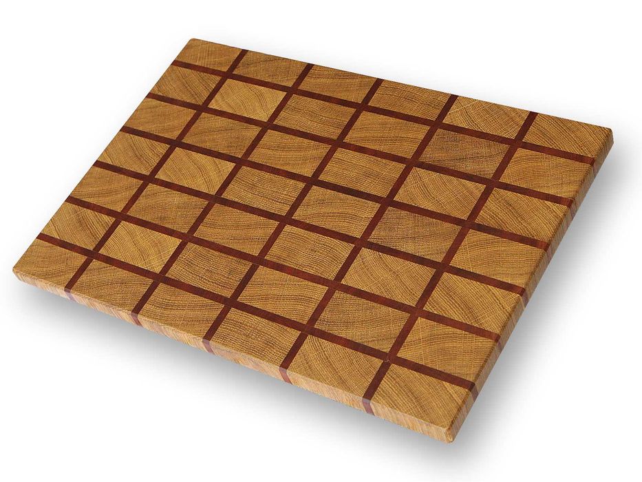 Deska do krojenia Sztorcowa - end grain Dąb 2 sztuki