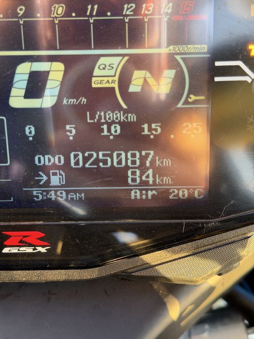 Suzuki Gsxr 1000R versão R  com 210 cv