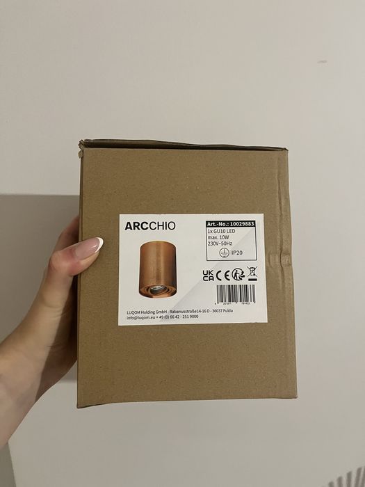 Lampa sufitowa miedziana Arcchio