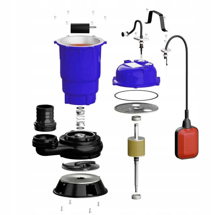 POMPA do Wody Brudnej z rozdrabniaczem i pływakiem de-5510 EINBACH