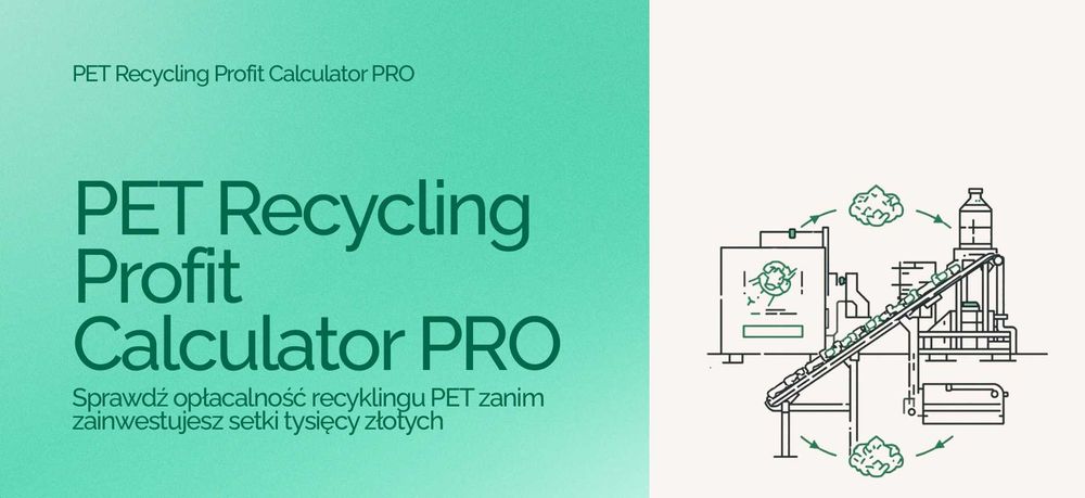 Kalkulator opłacalności recyklingu PET — Excel PRO