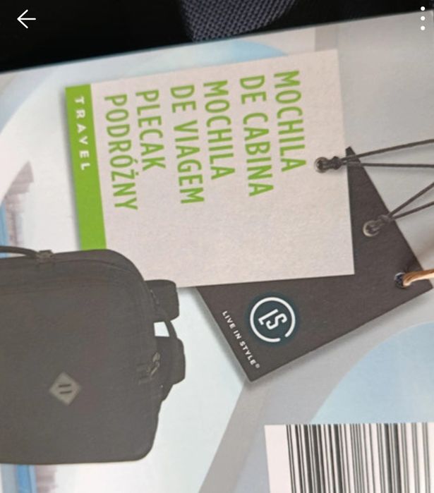 Mochila preta nova