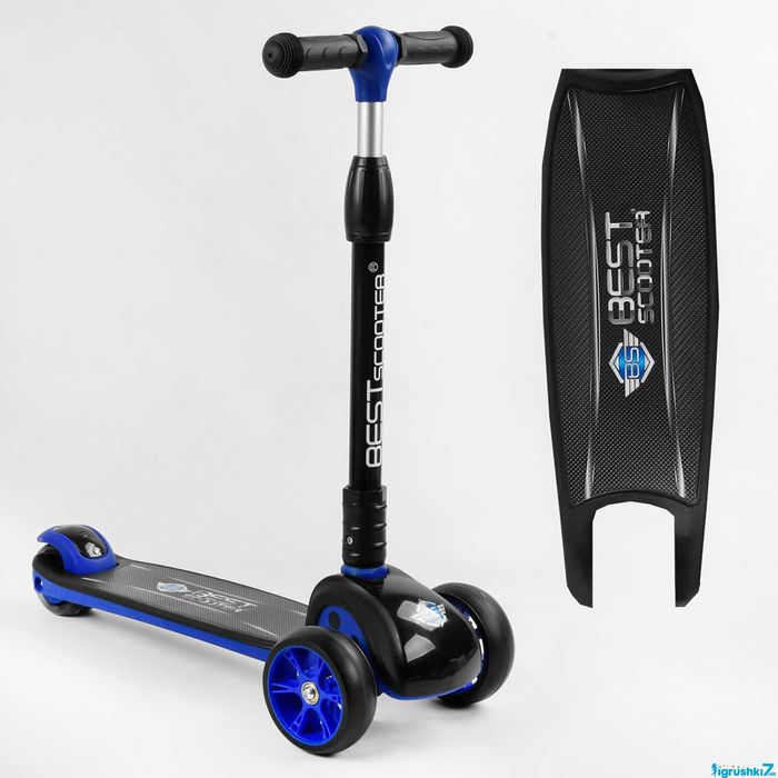 Самокат триколісний 84377 Best Scooter, складане алюмінієве кермо, 4цв