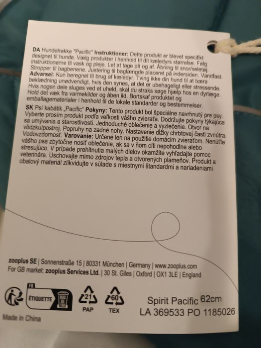 NOWE ciepłe ubranko zimowe dla psa NOMAD TALES PACIFIC 62 OKAZJA!