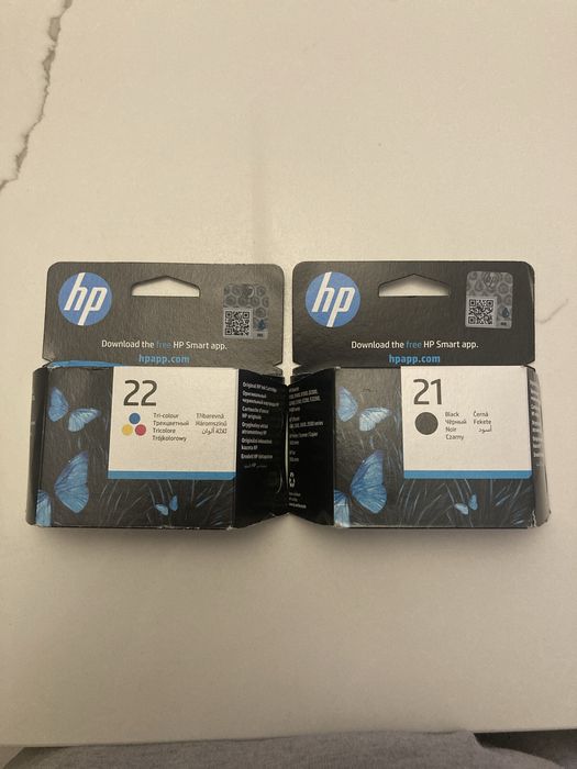 Zestaw tuszy hp oryginał nowe zapakowane 21 22