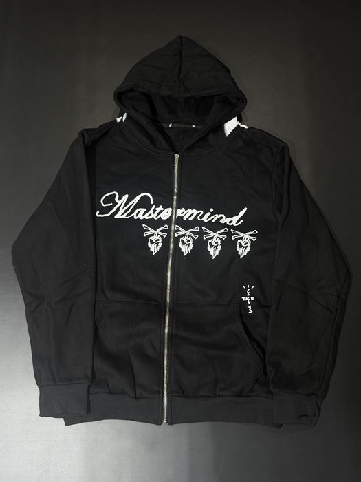 зип худи Mastermind x Travis Scott Black Zip Hoodie