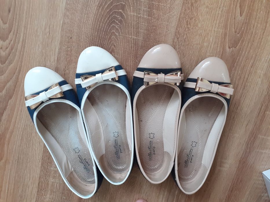 Buty  baleriny z kokarda