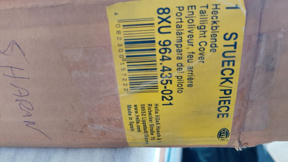 Placa sharan traseira