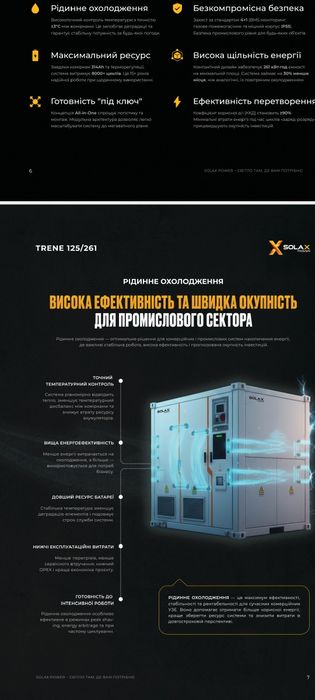 SolaX ESS-TRENE Liquid 125/ 261 кВт/год