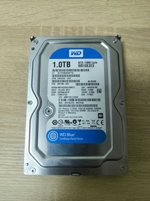 SSD 2.5 480Gb-512Gb, HDD 3.5 1Tb