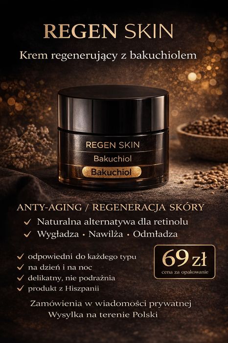 REGEN SKIN – krem przeciwzmarszczkowy z bakuchiolem
Deliplus | Hiszpan