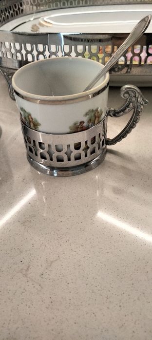 Serviço de café em Porcelana e Casquinha