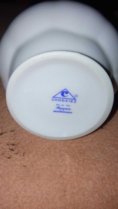 Świecznik Podwójny oraz Wazonik ceramiczny w stanie bdb . Komplet.