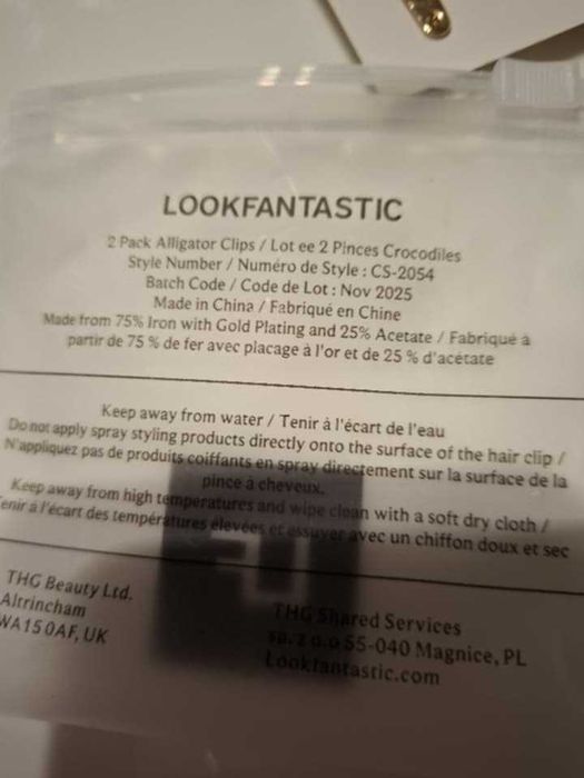 Spinki do włosów, dwie sztuki, nowe