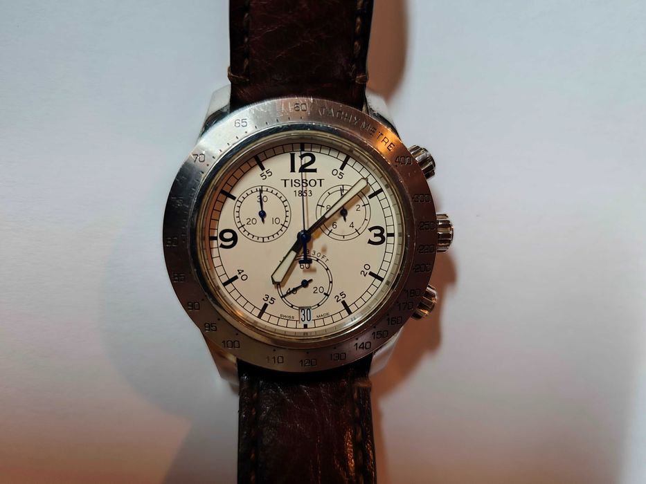 Relógio raro TISSOT V8 Cronógrafo Taquímetro WR100M