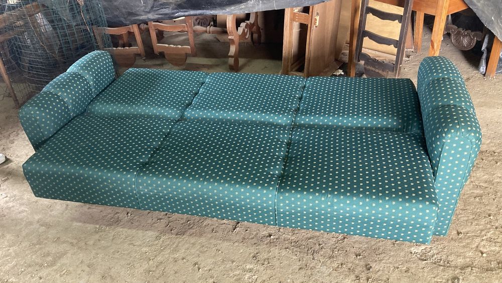 Sofá-cama em tecido