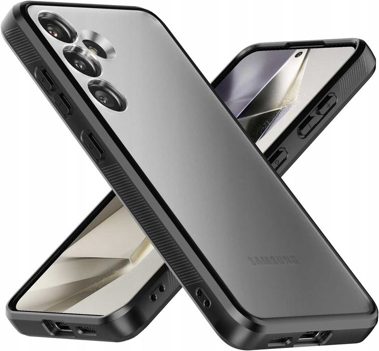 Etui Case Pokrowiec Obudowa Plecki Samsung S24 Czarna Ramka Matowa