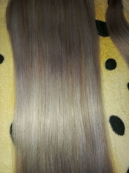 Kucyk naturalny blond popielaty