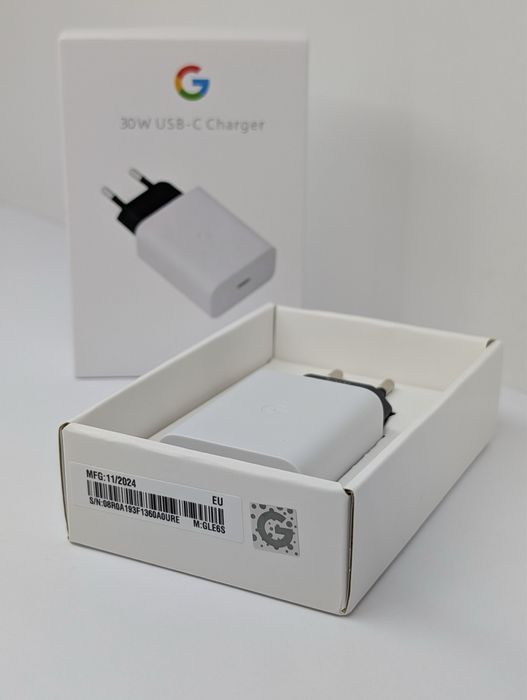 АКЦІЯ Зарядний блок Google для Google Pixel 30W + перехідник