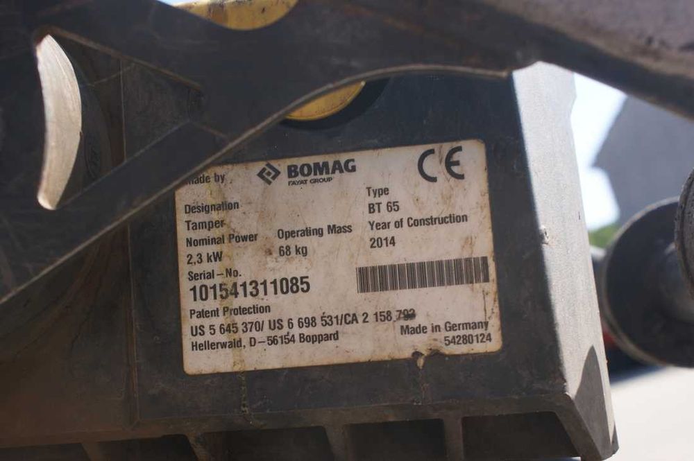 4x Skoczek Bomag BT 65 waga 68kg 2017 rok Ammann Wacker Bobcat