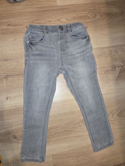 Jeansy Zara skinny polar polarek H&M Mickey Miki 98