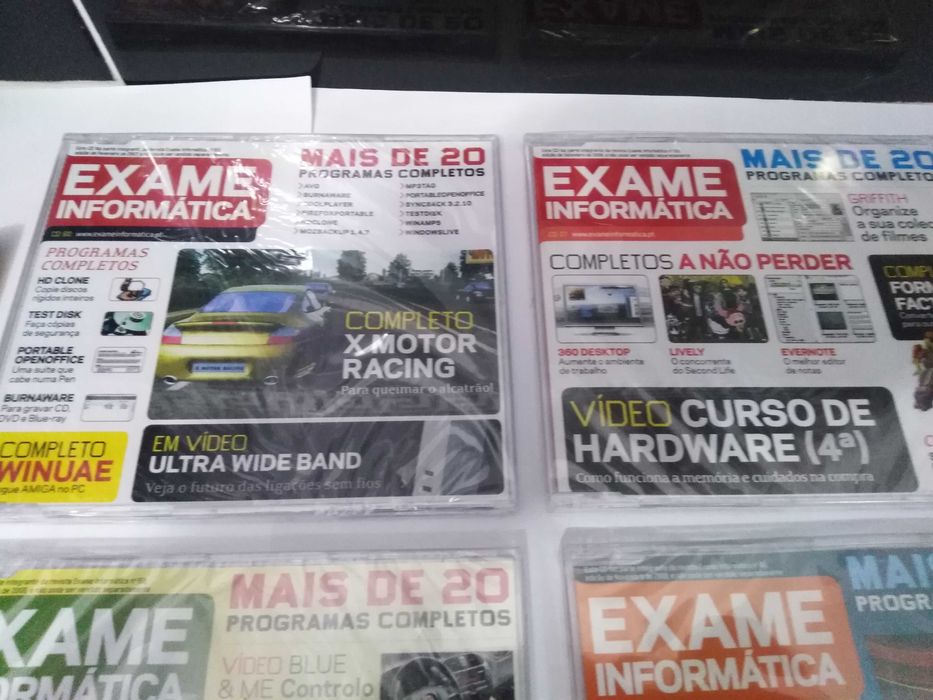 Exame informática 7 Cds + Revista Informática fácil  Novos