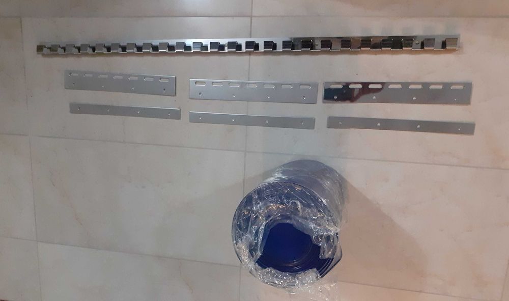 Kurtyna zamiast drzwi, pasy pcw, zasłona