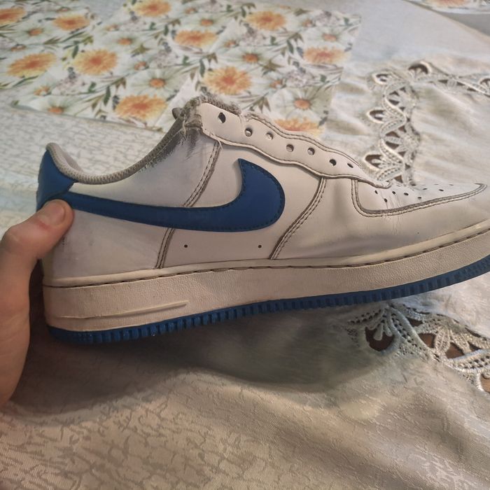 Buty nike biało niebieskie