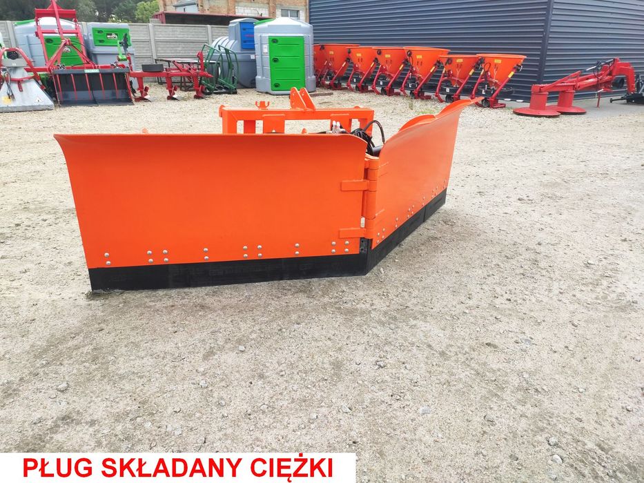 Pług śnieżny do śniegu składany strzałka euroramka TUZ Tur ładowacz