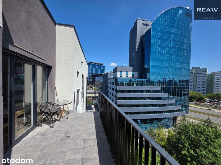 Nowoczesne_2 pokoje_55m² I Taras 15m²_Widok na Warszawę I 20m Centrum!