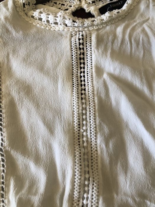 Blusa branco perola Xs como nova