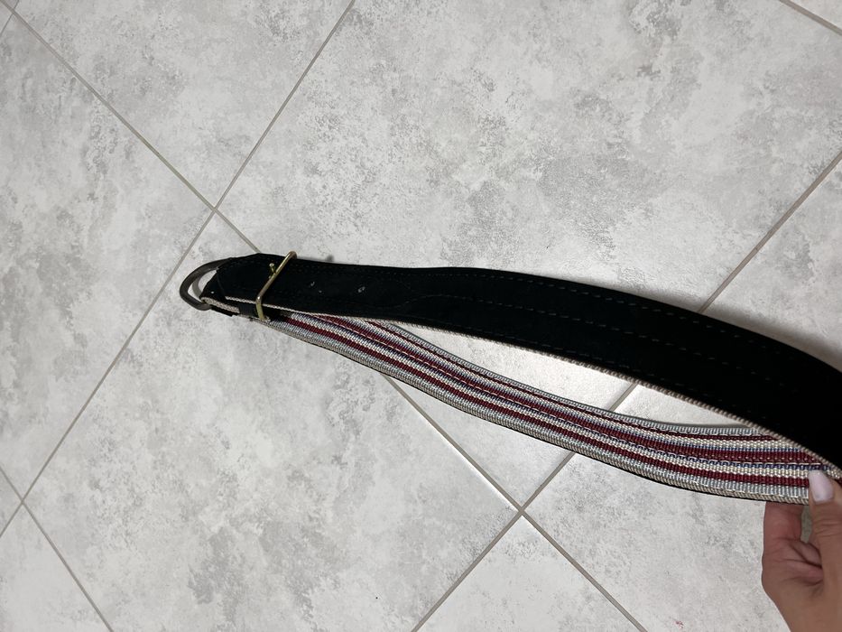 Ошейник для Коня шкіра прошита на ковровій лєнті!