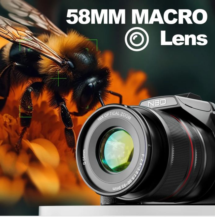 NBD 5K&64MP Digital Cameras for Photography, 16X Optical Zoom Camera w