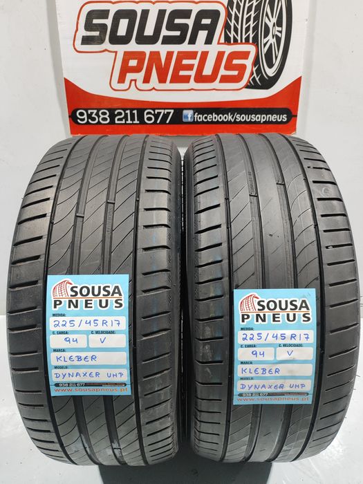 2 pneus semi novos 225-45R17 Kleber - Oferta dos Portes